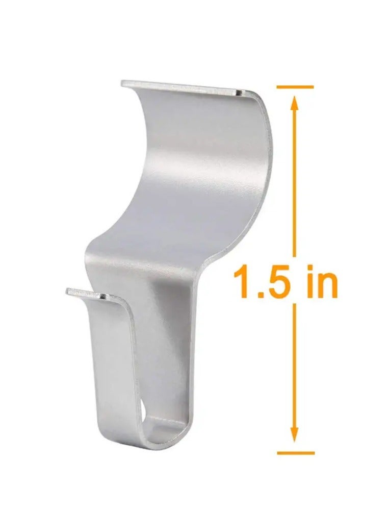 10 Pack Vinyl Siding Hooks Heavy Duty Stainless Steel Low Profile No-Hole Hanger Hooks - Image 4