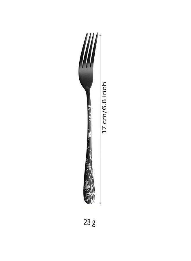 FS COOL 12 Pieces Stainless Steel Fruit Fork for Dining Table, Mini Cake & Pastry Fork, Tableware Cutlery Set of 12, Dessert Forks, Premium Forks Cutlery for Home & Kitchen (SmallFork, Set of 12) - Image 2