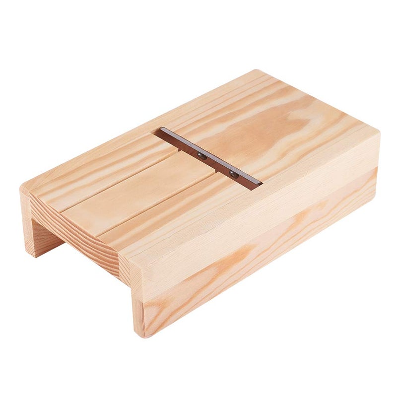PH PandaHall Wood Soaps Beveler Planer Candles Loaf Cutter Mold Beveler Sharp Blade Soap Candle Mold Cutter Cheese Slicer Handmade Soap Making Trimming Mold Tool - Image 1