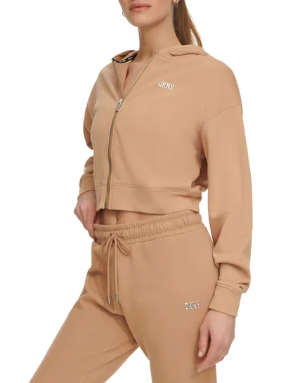 DKNY Sport Zip Detail Hoodie
