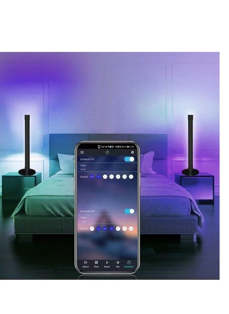 ELTRAZONE Smart RGB LED Light Bars, Ambient Lighting, Bluetooth Monitor Flow Light Bars with APP Control, Color Gaming Light Bar for TV/Room Decoration/Movie/PC  - Image 3