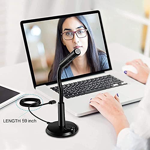 LipiWorld® Noise Cancelling USB Microphone for Windows and Mac, Professional PC Microphone USB Desk Microphone - Image 2