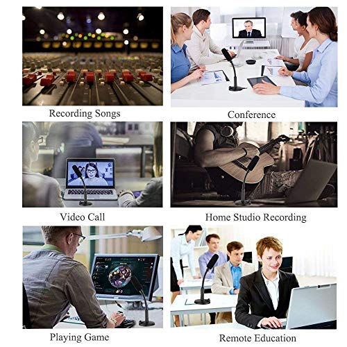 LipiWorld® Noise Cancelling USB Microphone for Windows and Mac, Professional PC Microphone USB Desk Microphone - Image 3