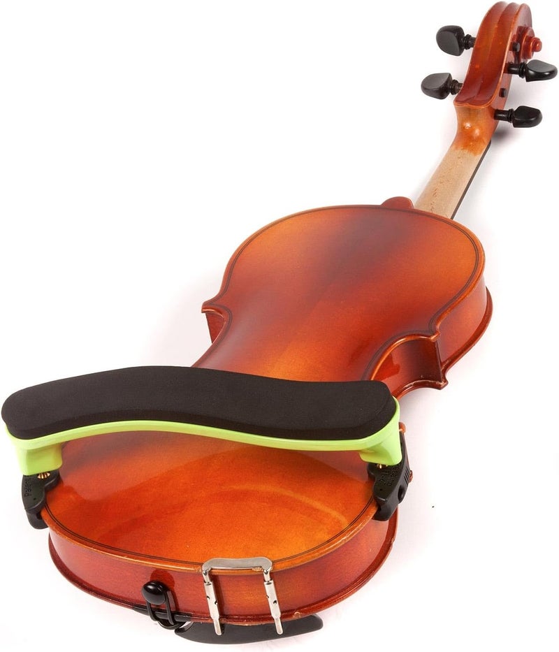 Everest ES2G ES Series 3/4-1/2 Violin Adjustable Shoulder Rest - Neon Green - Image 2