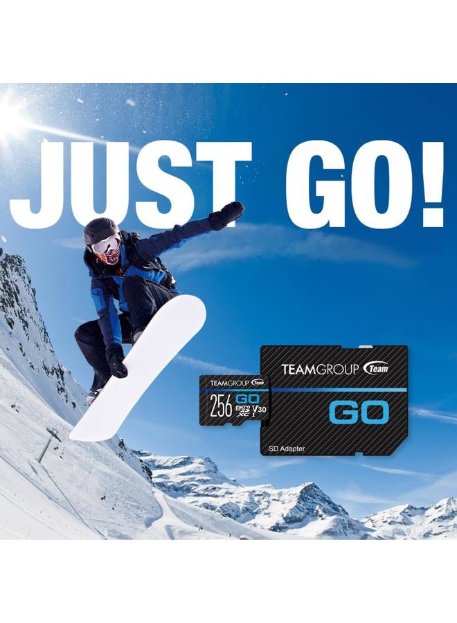 TeamGroup GO Card 128GB x 5 PACK Micro SDXC UHS-I U3 V30 4K for GoPro & Drone & Action Cameras High Speed Flash Memory Card with Adapter for Outdoor Sports, 4K Shooting, Nintendo-Switch TGUSDX128GU363 - Image 2