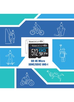 TeamGroup GO Card 128GB x 5 PACK Micro SDXC UHS-I U3 V30 4K for GoPro & Drone & Action Cameras High Speed Flash Memory Card with Adapter for Outdoor Sports, 4K Shooting, Nintendo-Switch TGUSDX128GU363  - Image 5