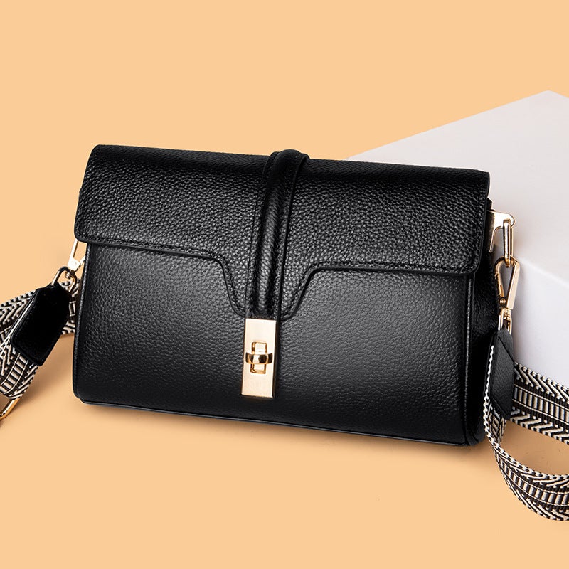 Genuine Leather Women'S Bag High-End 2023 New Fashionable Fashionable Niche Shoulder Crossbody Bag Top Layer Cowhide Women'S Bag - Image 2