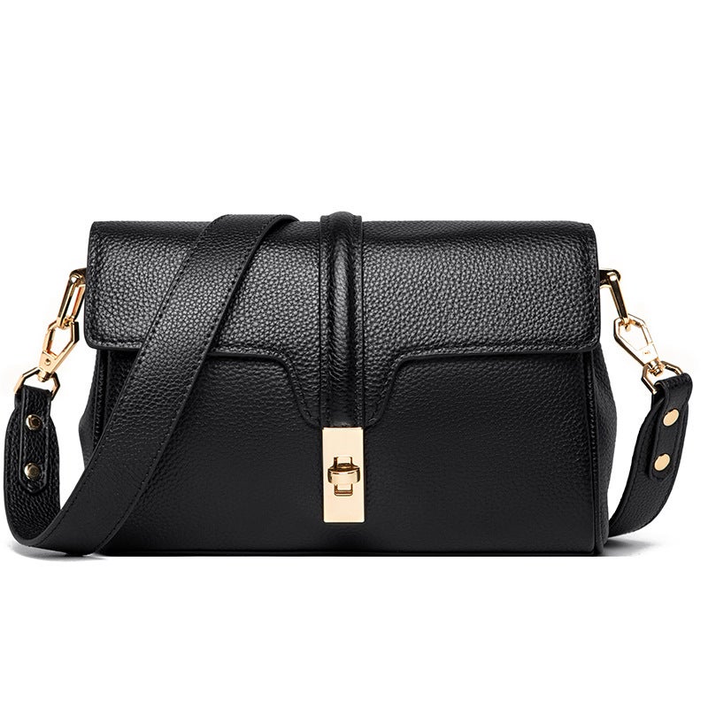 Genuine Leather Women'S Bag High-End 2023 New Fashionable Fashionable Niche Shoulder Crossbody Bag Top Layer Cowhide Women'S Bag - Image 1