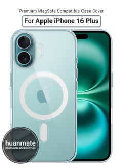 Apple iPhone 16 Plus MagSafe Case Clear- High Quality Strong Magnet, Wireless Charging Compatible, Shockproof Protection, Ultra Slim Anti-Scratch Magnetic Cover for Apple iPhone 16 Plus
