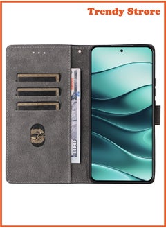 Beauenty For Xiaomi Redmi Note 14 5G / Xiaomi POCO M7 Pro 5G Cover with Hand Strap, PU Leather Full Body Protection Shockproof Flip Mobile Cover, RFID Anti-theft Brush Folio Wallet Case  - Image 5