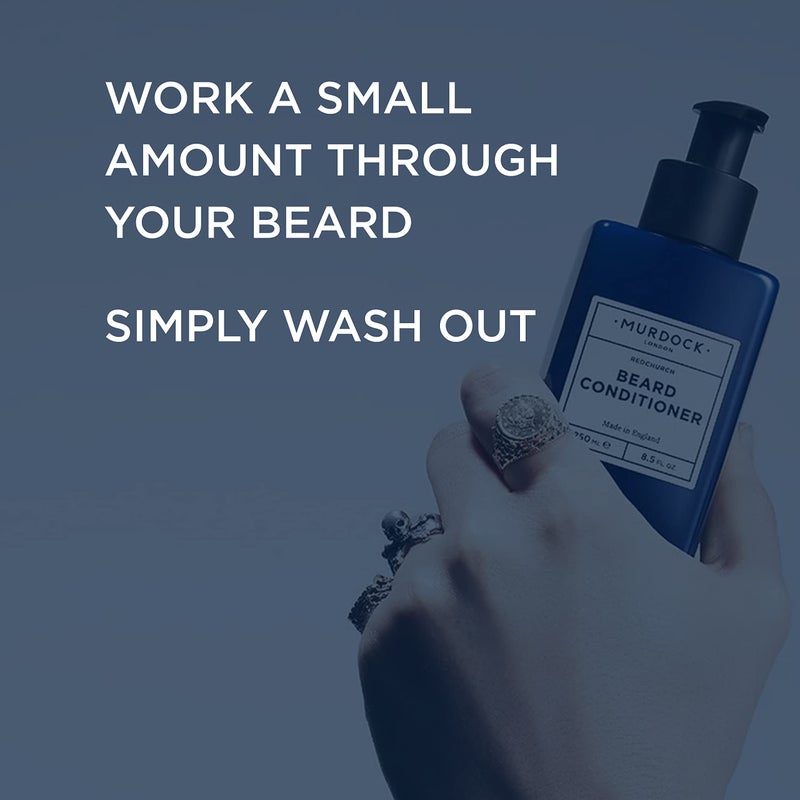 Murdock London بلسم لحية مردوك لندن للرجال - مرطب وملين لحية للرجال مع تركيبة نظيفة - يقلل من الحكة والتشابك ويرطب البشرة - خالي من الكبريتات ومعتمد من الحلاقين (8.5 أونصة سائلة) - Image 4