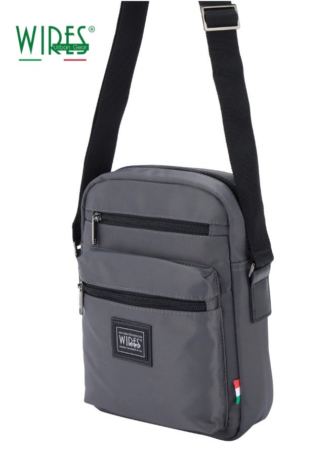 Wires Messenger Bag Shoulder Bag Crossbody Bags with Adjustable Strap Cross-Body Bags for Men,Waterproof Travel Bag Daily Man Bag Gift with Detachable keychain for Ipad 9.8 Inch  - Image 1