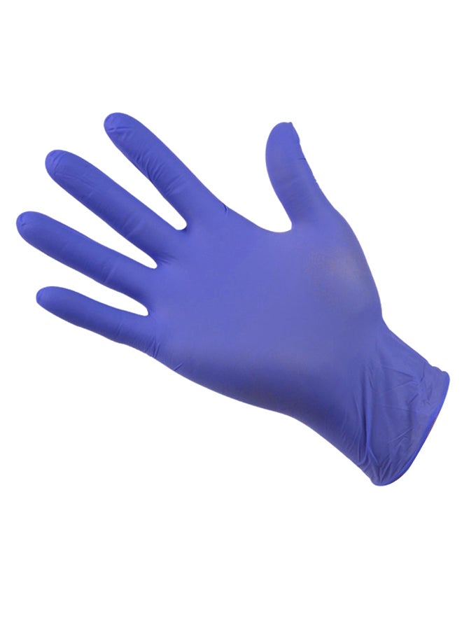 100-Piece Disposable Nitrile Gloves Set Purple S