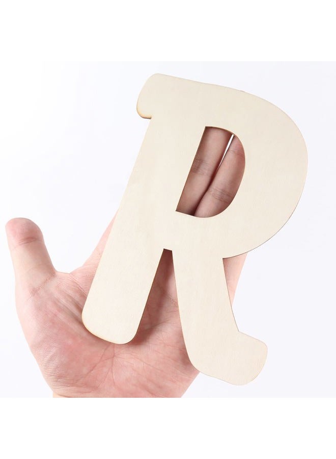 She Love 6 inch Wooden Letters 26Pcs Wooden Alphabet Letter for Crafts Unfinished Wood Letters for Home Wall Decor Kids Arts Painting DIY Learning - Image 3