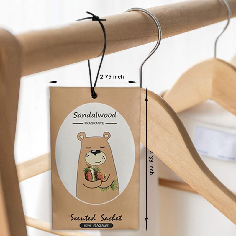 Liffly ليفللي 14 عبوة من أكياس العطر الخشبي للصناديق والخزائن - Image 5