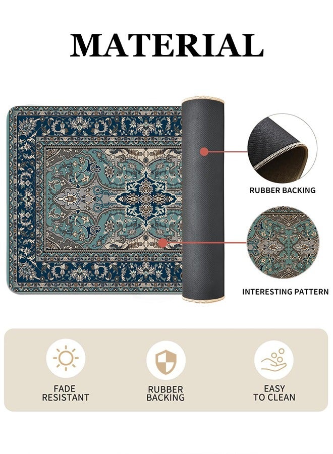 2 PCS Kitchen Floor Mats Rugs Set, Cushion Floor Carpet, Waterproof, Oil Resistant and Anti-Fatigue PU Standing Mat for Kitchen, Floor, Office, Sink, Laundry 45*75CM+45*120CM - Image 2