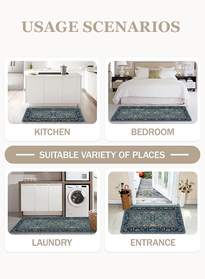2 PCS Kitchen Floor Mats Rugs Set, Cushion Floor Carpet, Waterproof, Oil Resistant and Anti-Fatigue PU Standing Mat for Kitchen, Floor, Office, Sink, Laundry 45*75CM+45*120CM - Image 3