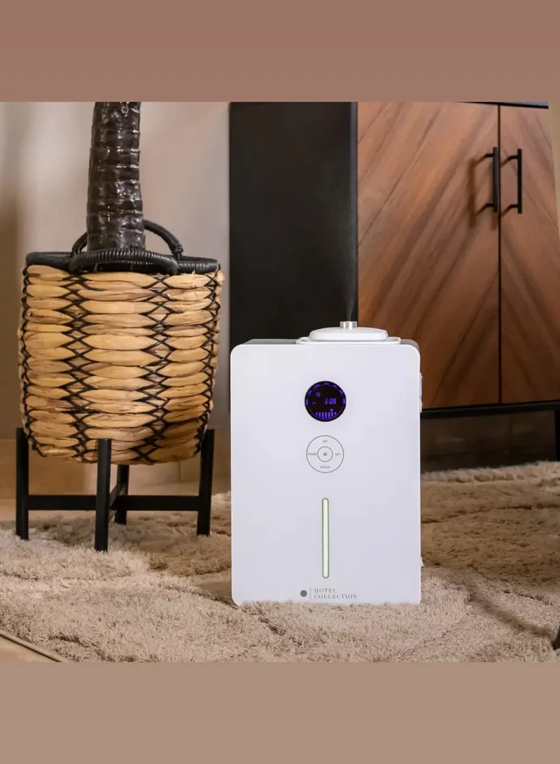 Hotel Collection Penthouse Scent Diffuser Advanced Atomization Technology, Timer, Secure Fragrance Lock, Waterless and Heatless, Cold Air Diffusion Fan - 1,200 sq ft - White