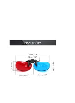 Clip on Glasses Red Blue Anaglyph 3D No Frame Resin Lens Myopia Clip   3 Sets Simple Style 3D Movie Game 2PCS