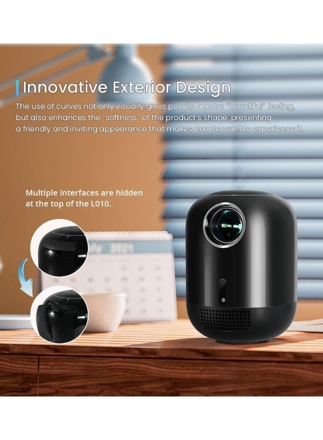 CRONY L010 4K Android Smart Projector, Portable Home Theater with Built-in WiFi, Bluetooth & Netflix | Full HD 1080P Support for Outdoor Movie Nights, Gaming & Bedroom Entertainment - Image 5