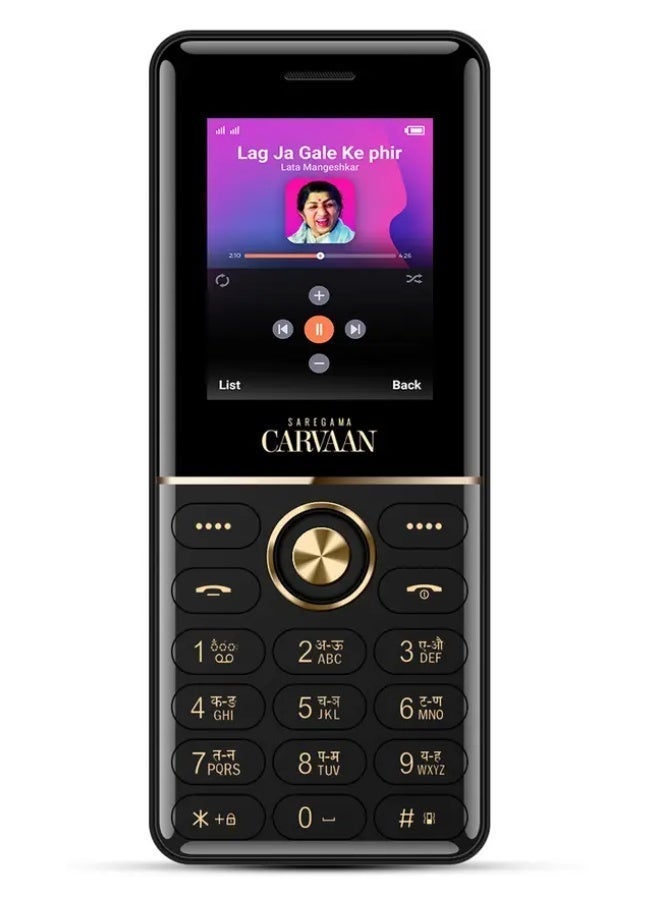 ساريجاما هاتف SAREGAMA Carvaan المحمول Hindi Don Lite M14 – أسود - Image 1