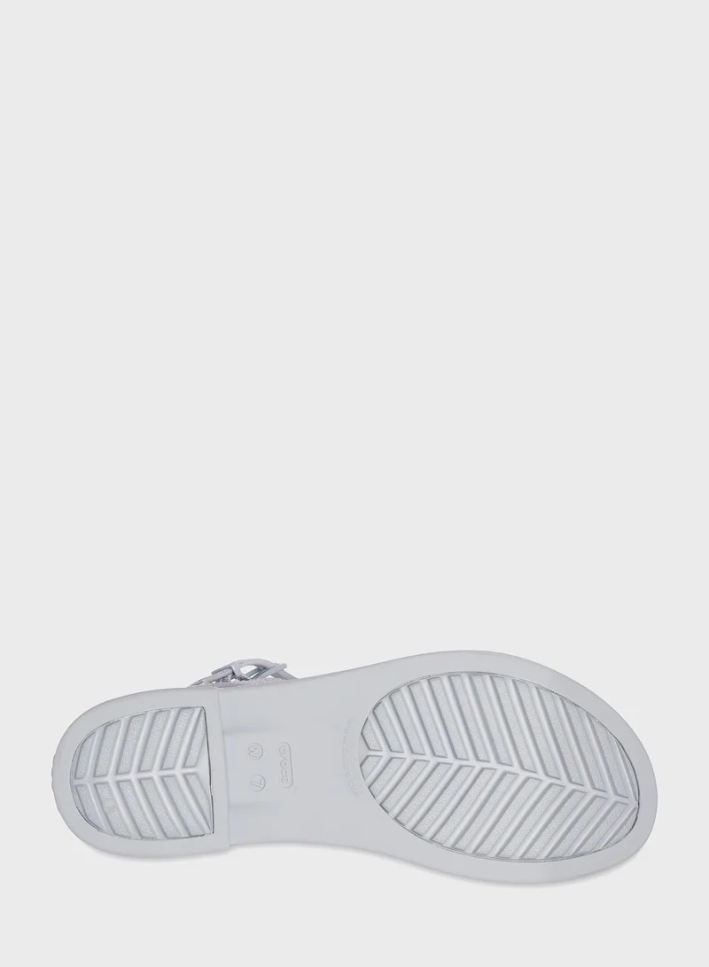crocs Multi Strap Shimmer Sandals