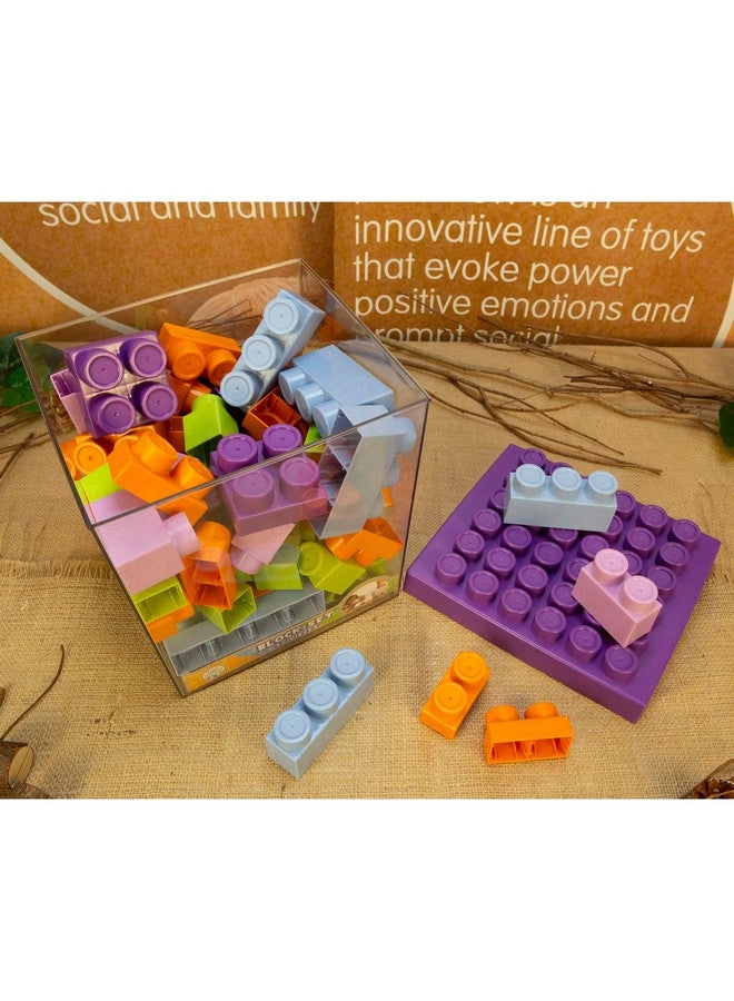 BOLEY Boley Roo Crew: Block Set - 75 Pieces - Assorted Lid Color, Building Activity Set, Colorful Blocks & Storage Container, Toddlers & Kids Ages 2+ - Image 5