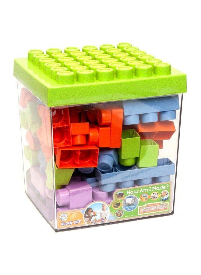 BOLEY Boley Roo Crew: Block Set - 75 Pieces - Assorted Lid Color, Building Activity Set, Colorful Blocks & Storage Container, Toddlers & Kids Ages 2+ - Image 1