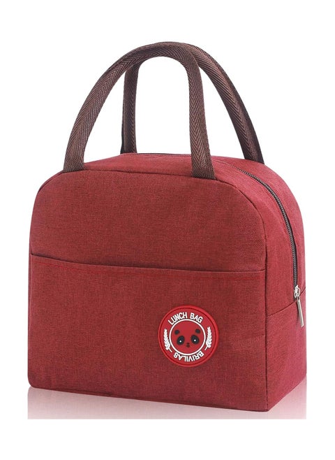 Insulated Lunch Bag, Small Cooler Bag, Waterproof and Leakproof, Lunch Organizer for Work, School, Picnics (Red)