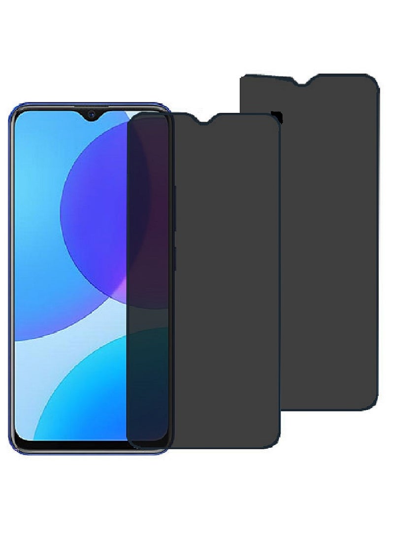 Super 2 Pieces Tempered Glass Screen Protector Anti-Spy Privacy Designed For vivo U3 Full Screen Coverage And Bubble Free - Image 1