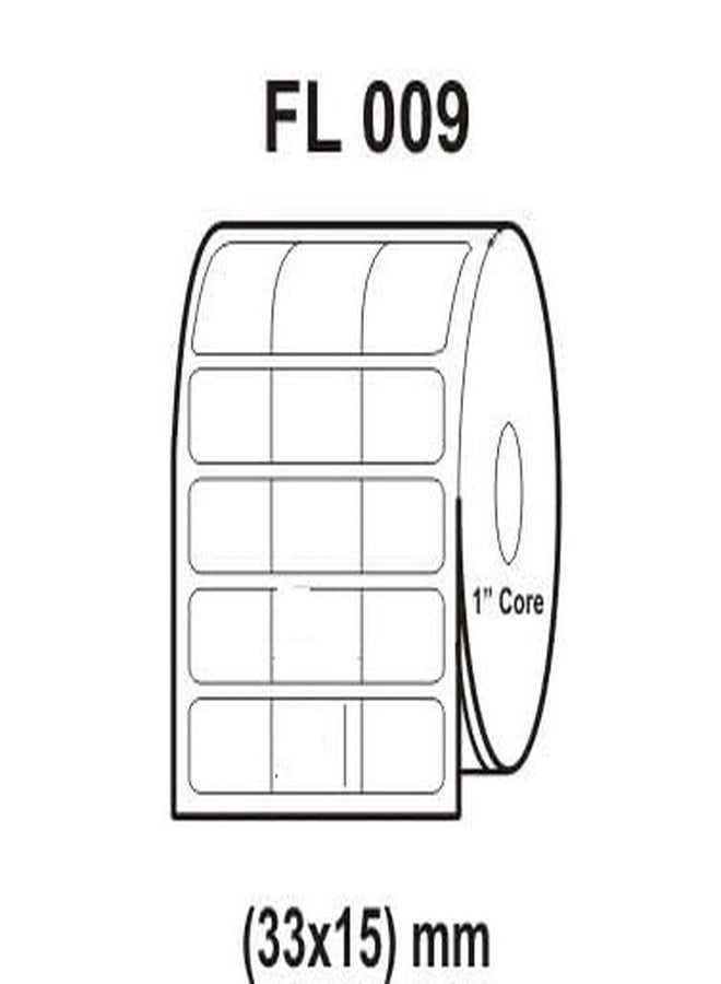 Flexi Labels Flexi Barcode Labels (FL 009) :Size : 33 mm X 15 mm : 32400 Labels + Wax Ribbon - Image 1