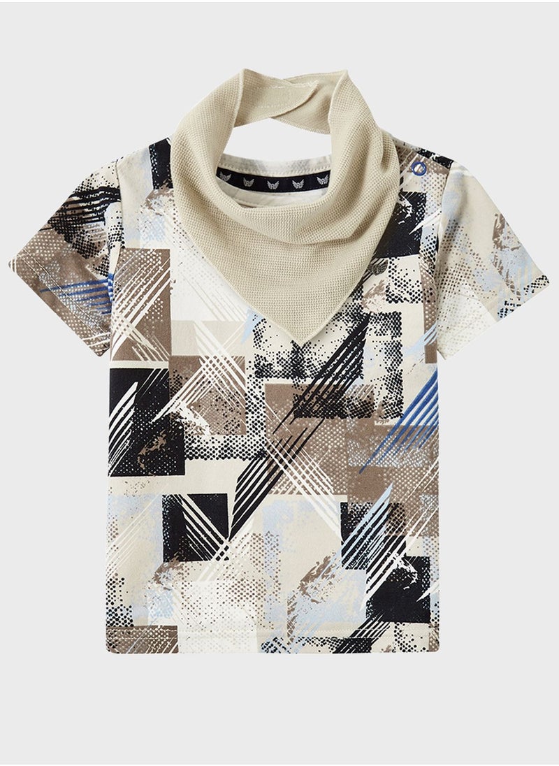 Little Delper Tee With Bandana
