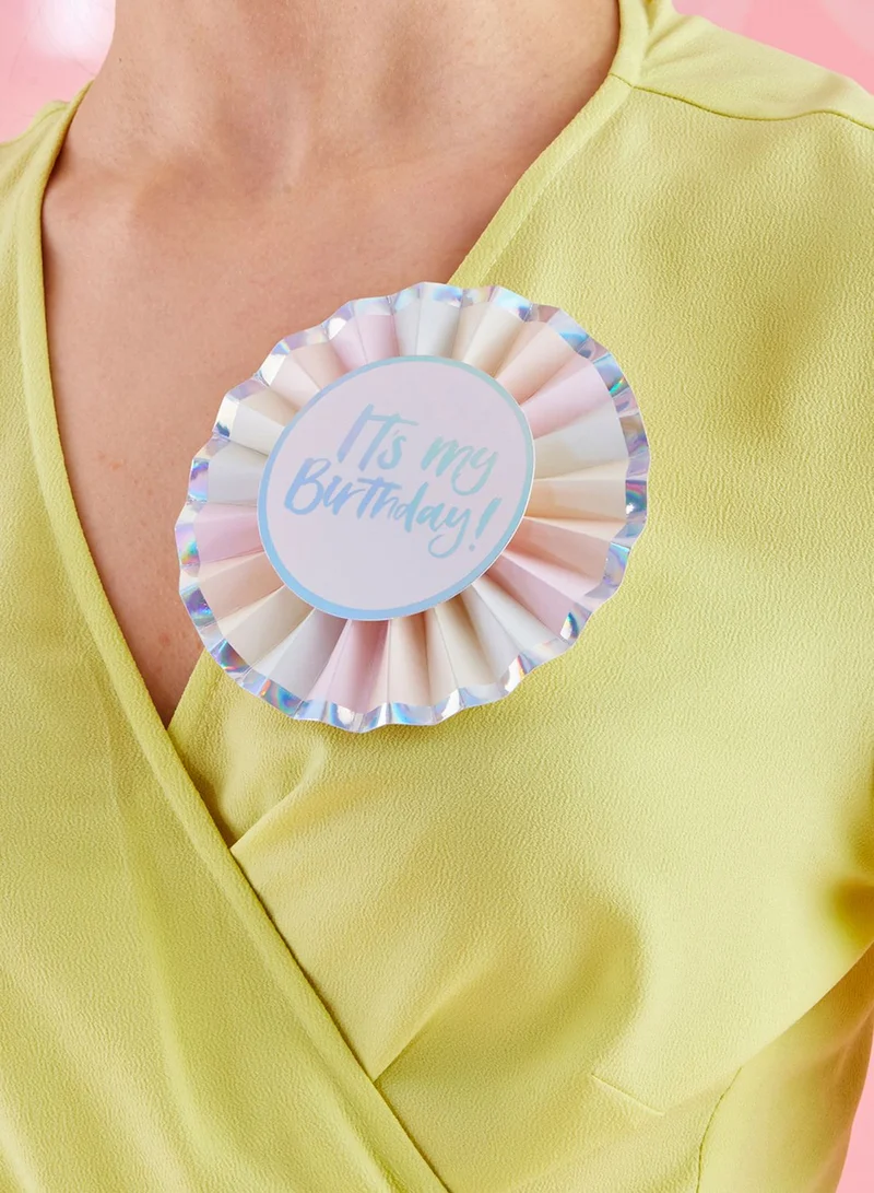 Ginger Ray Pastel Birthday Badge