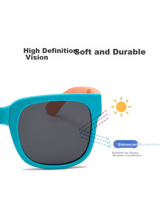 Fesete Folding Sungl, Uv Protection Gl For Men And Women, Driving Sungl, Light-blocking Sungl For School - Image 1