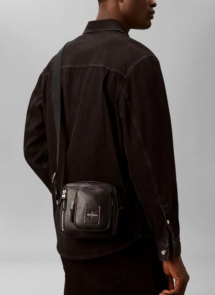 Calvin Klein Black Bold Pebble Crossbody Bag for Men | Best Price UAE