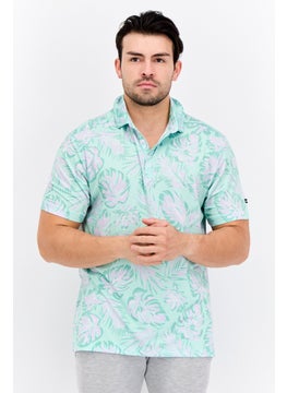 Swiss Alps Men Sportswear Fit Short Sleeves Outdoor Polo, Mint Combo  - Image 1