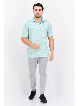 Swiss Alps Men Sportswear Fit Short Sleeves Outdoor Polo, Mint Combo  - Image 2