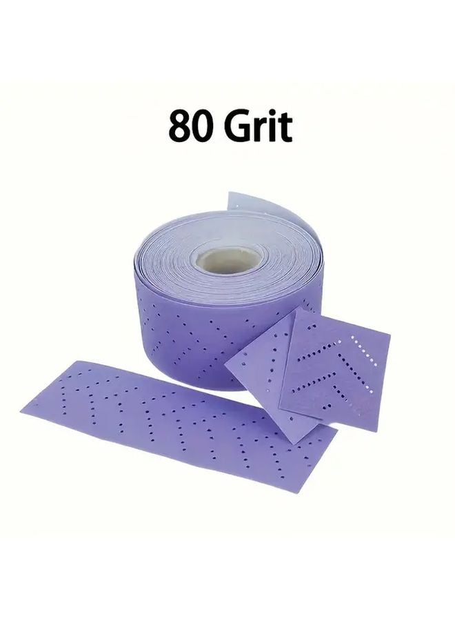 80 حبيبات ورق صنفرة قابل للتمزيق لفة حبيبات متوسطة لمطحنة الزاوية إصلاح هيكل السيارات - Image 1