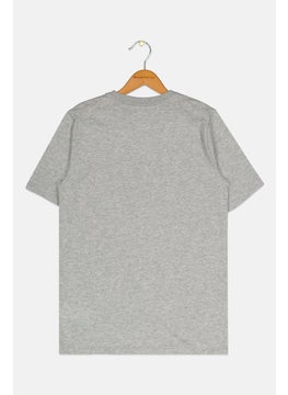 Nike Kids Boy Sportswear Fit Golden State Warriors Basketball T-Shirt, Light Grey  - Image 2