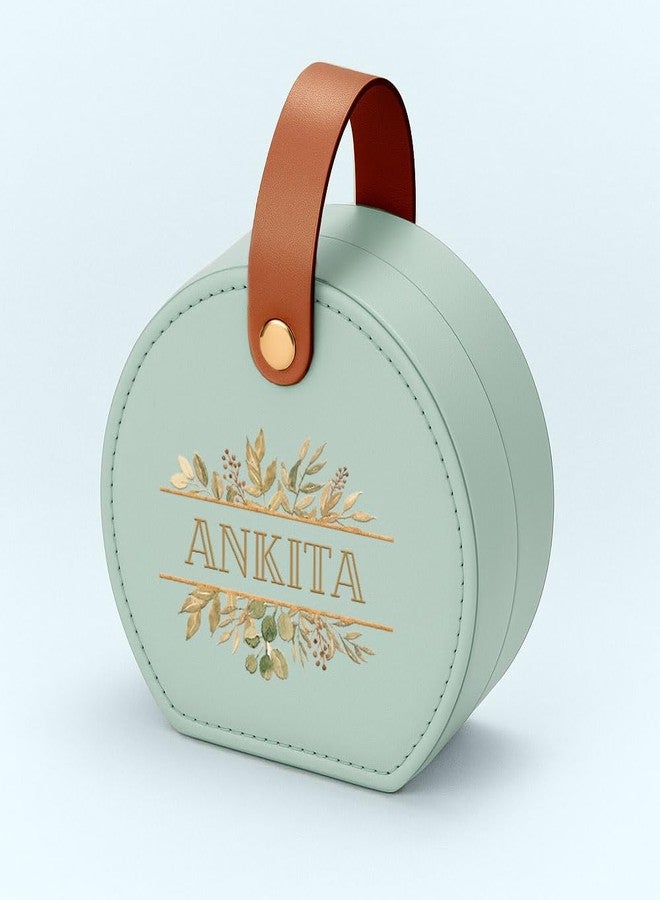 نتكيس صندوق تخزين مجوهرات صغير للسفر من نوتكيس للنساء - منظم سفر من الجلد الصناعي مع بطانة داخلية ناعمة - Image 4