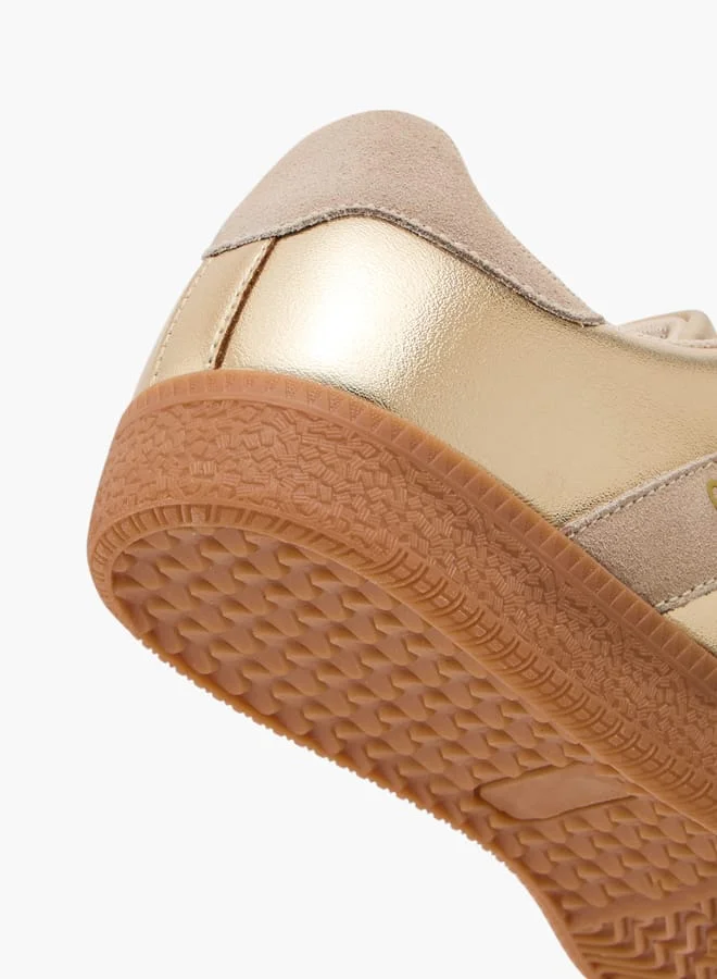 SAMBA Womens' Panelled Lace-Up Sneakers