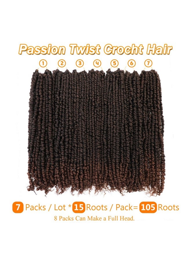 Karida Passion Twist Hair 24 Inch 7 Packs Passion Twist Crochet Hair Pre Looped Pre Twisted Passion Twist Curly Crochet Hair For Black Women (24 Inch (Pack Of 7) T30) - Image 4