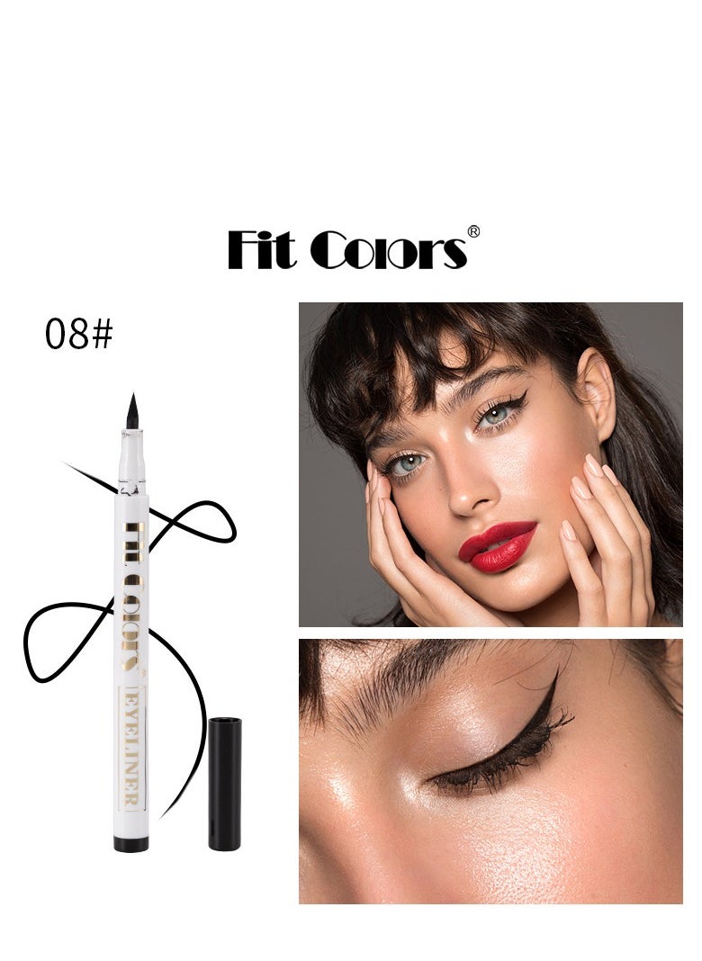 8-color eyeliner set, matte quick-drying anti-smudge color eyeliner set