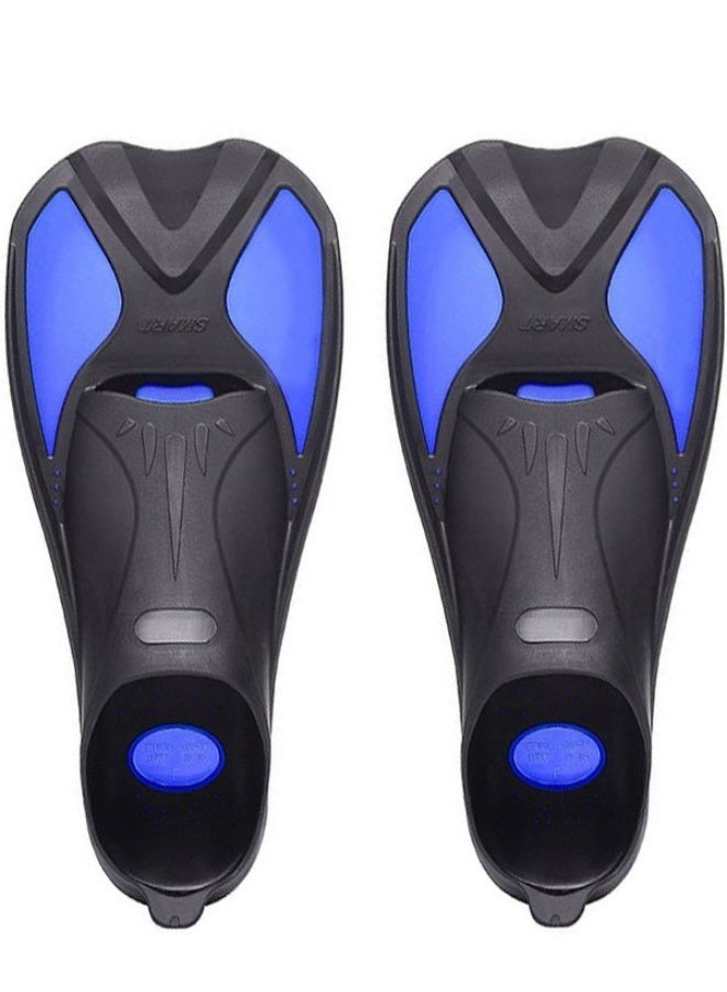 سمارت زعانف غوص للجنسين، زعانف غوص خفيفة الوزن، زعانف قصيرة للكعب، زعانف سباحة قابلة للتعديل من السيليكون، زعانف غوص للسفر من السيليكون تغطي القدم بالكامل، مجموعة تدريب على الغوص للرجال/النساء/الشباب/الأطفال الكبار - Image 1