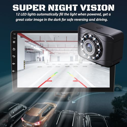 Epronic X1P HD Backup Camera License Plate Rear View Camera for Car, IP69 Waterproof Cámaras de Reversa para Autos with Clear Night Vision, Wide View Angle Universal Camera for Truck SUV RV Pickup - Image 5