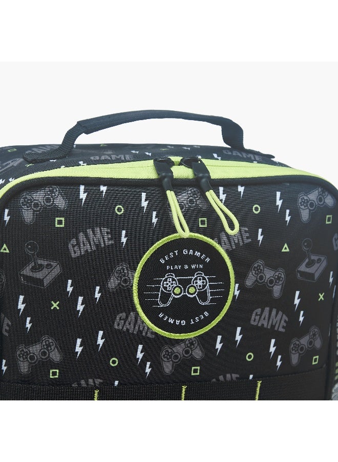 Mayfair Lunch/Cooler - Baggaming Best Gamer-1 Compartment (Polyester) Black & Grey \ 22X21X11 - Image 4