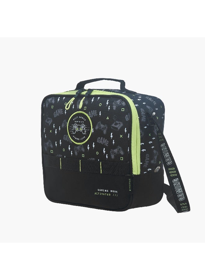 Mayfair Lunch/Cooler - Baggaming Best Gamer-1 Compartment (Polyester) Black & Grey \ 22X21X11 - Image 2