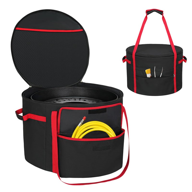 NettyPro Fire Pit Carry Bag Compatible with 19 Inch Outland 893/823/863 & Solo Stove Bonfire 19.5" Propane Firebowl, Fire Pit Carrying Case for Outdoor Camping Portable Fit Ciays Smokeless Gas Firepit - Image 1