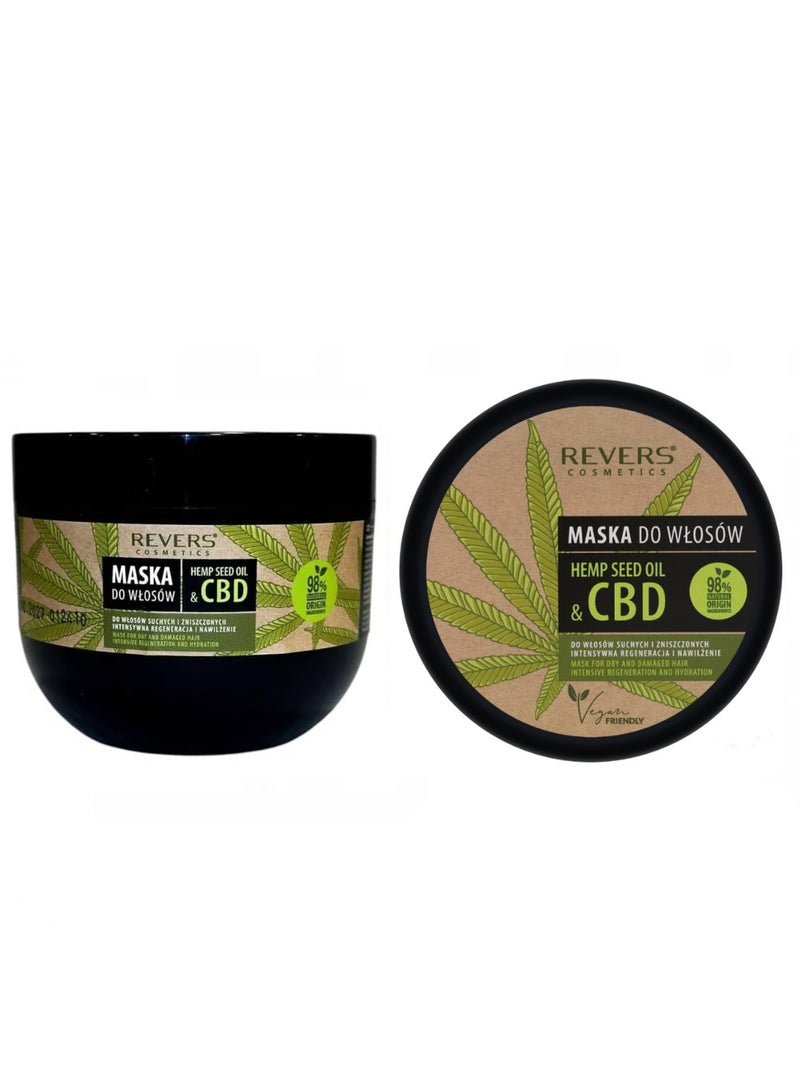 Revers Natural Hemp Oil Hair Mask - 250 ml - Image 1