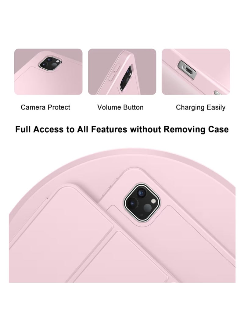 Case for Pro 11 Inch 2024 Model with pencil Holder, slim Tablet Cover with soft TPU Back, Auto Wake/Sleep - Image 3
